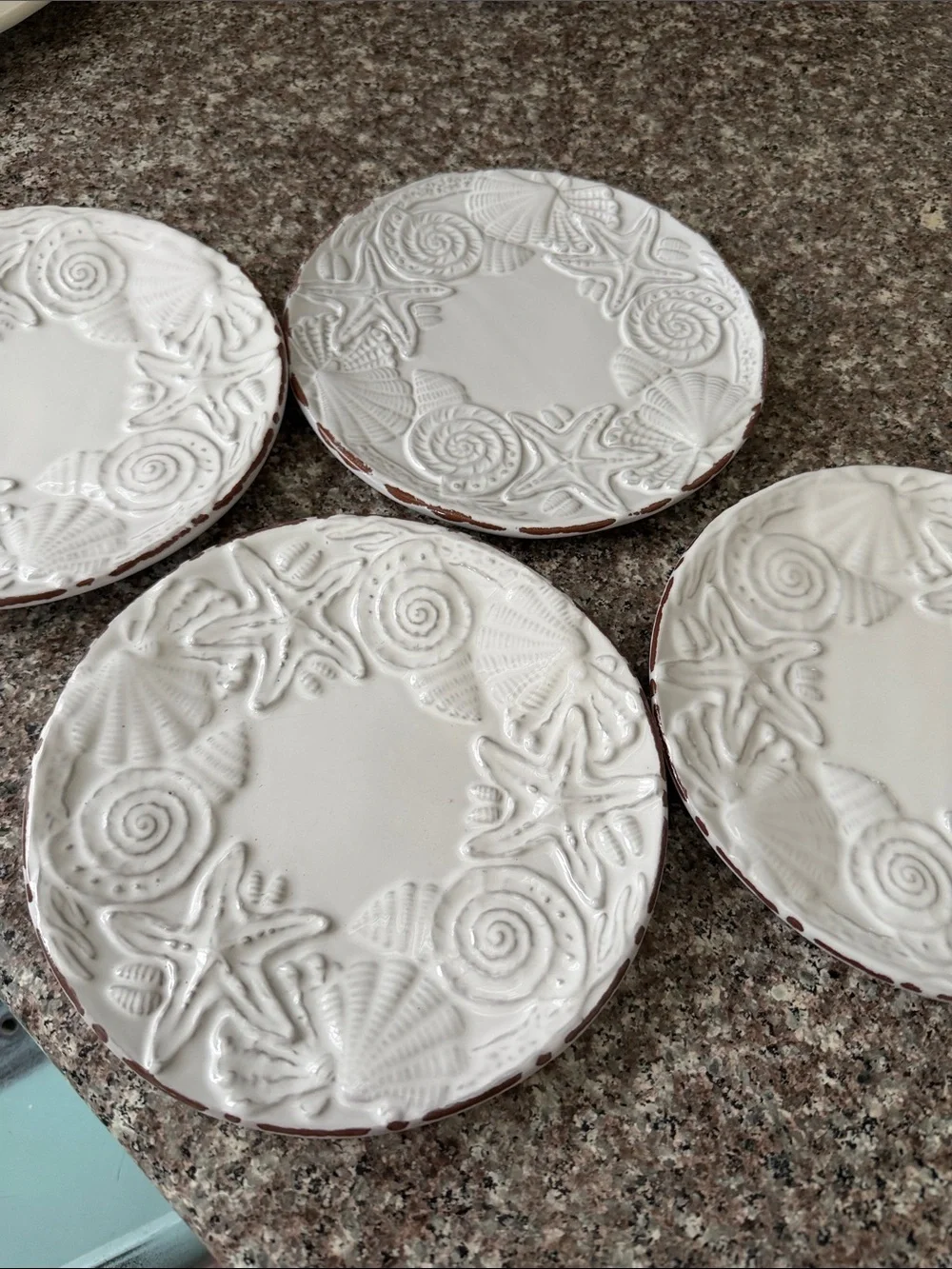 Mudpie Sanibel salad/dessert plates set of 4
